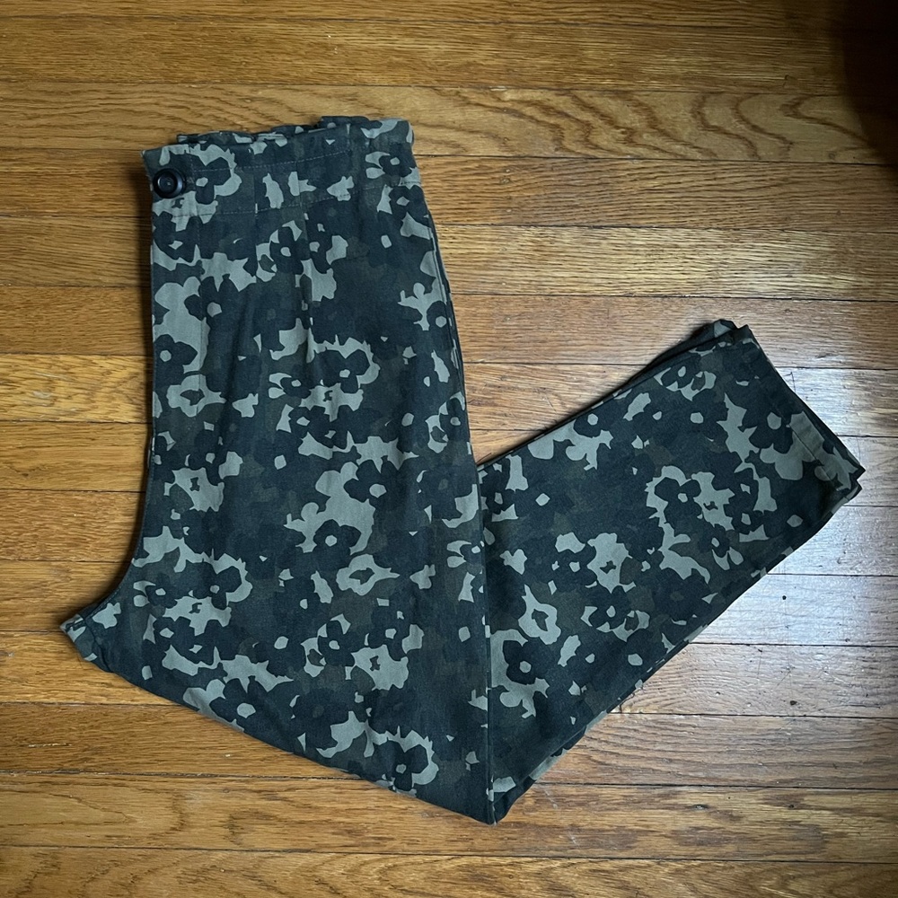 Anthropologie Floral Camo Pants